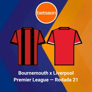 Betsson Brasil: Prognósticos Bournemouth x Liverpool — Premier League — Rodada 21