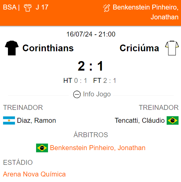 Betsson Brasil Prognósticos Bahía x Corinthians