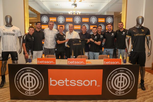 Betsson é o novo patrocinador do OFI Creta FC da Superliga Grega